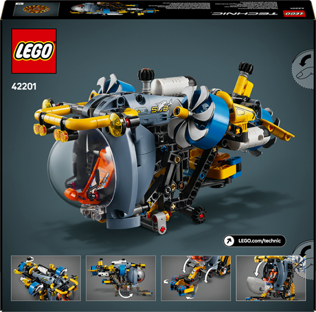 Конструктор LEGO Technic Глибоководний дослідницький підводний човен 413 деталей (42201) - фото 3