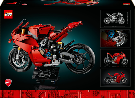 Конструктор LEGO Technic Мотоцикл Ducati Panigale V4 S 1603 деталі (42202) - фото 3