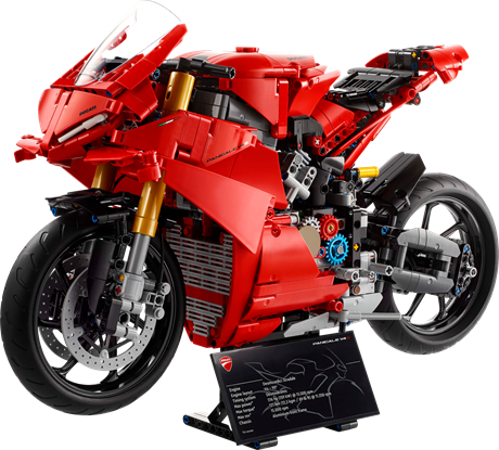 Конструктор LEGO Technic Мотоцикл Ducati Panigale V4 S 1603 деталі (42202) - фото 4