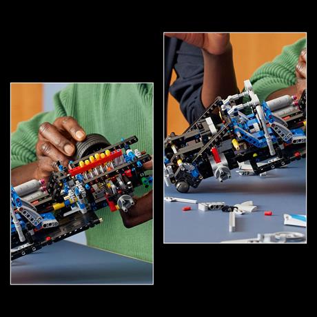 Конструктор LEGO Technic Подвійний форсаж Автомобіль Nissan Skyline GT-R (R34) 1410 деталей (42210) - фото 2