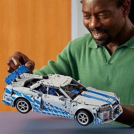 Конструктор LEGO Technic Подвійний форсаж Автомобіль Nissan Skyline GT-R (R34) 1410 деталей (42210) - фото 8