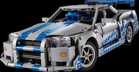 Конструктор LEGO Technic Подвійний форсаж Автомобіль Nissan Skyline GT-R (R34) 1410 деталей (42210) - фото 11