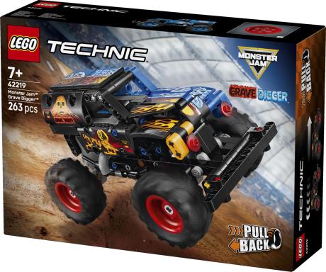 Конструктор LEGO Technic Monster Jam Grave Digger Огонь и лед 263 Детали (42219) - фото 4
