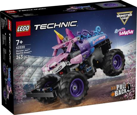 Конструктор LEGO Technic Monster Jam™ Sparkle Smash™ с функцией «Pull-Back» 243 Детали(42220) - фото 6