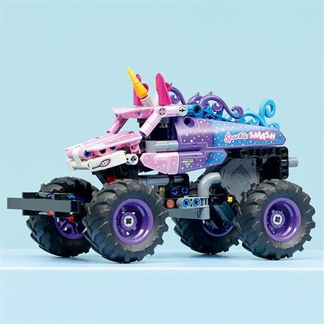 Конструктор LEGO Technic Monster Jam™ Sparkle Smash™ с функцией «Pull-Back» 243 Детали(42220) - фото 8
