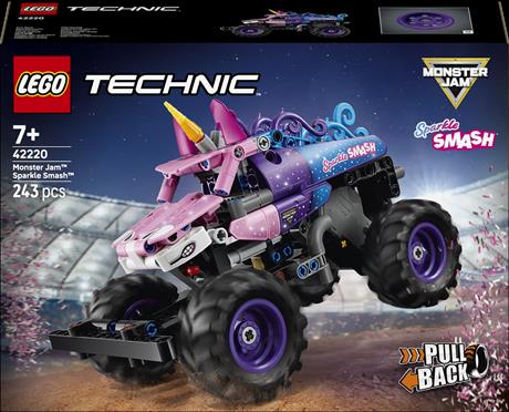 Конструктор LEGO Technic Monster Jam™ Sparkle Smash™ с функцией «Pull-Back» 243 Детали(42220) - фото 0