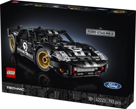 Конструктор LEGO Technic Автомобиль для гонки Ford GT40 MKII 1966 года 793 Детали (42223) - фото 6