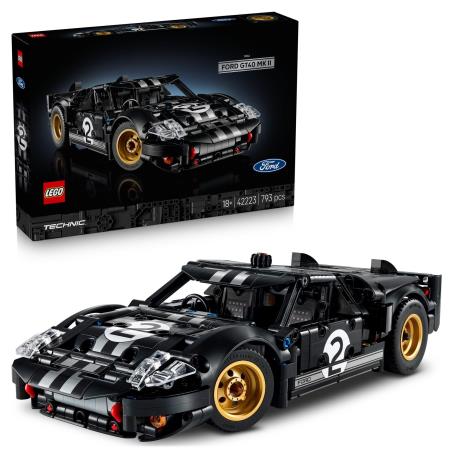 Конструктор LEGO Technic Автомобиль для гонки Ford GT40 MKII 1966 года 793 Детали (42223) - фото 6