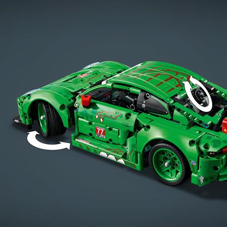 Конструктор LEGO Technic Автомобіль Porsche 911 GT3 R REXY AO Racing 1313 Деталей (42224) - фото 2