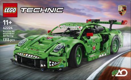 Конструктор LEGO Technic Автомобіль Porsche 911 GT3 R REXY AO Racing 1313 Деталей (42224) - фото 5