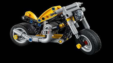 Конструктор LEGO Technic Жёлтый мотоцикл 151 деталь (42225) - фото 9