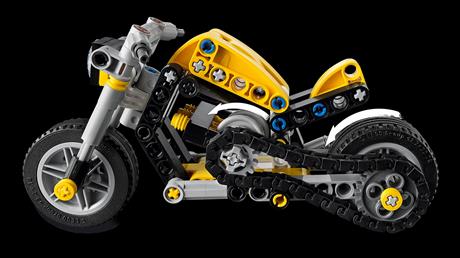 Конструктор LEGO Technic Жёлтый мотоцикл 151 деталь (42225) - фото 12