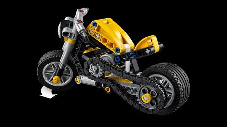 Конструктор LEGO Technic Жёлтый мотоцикл 151 деталь (42225) - фото 13