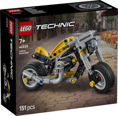 Конструктор LEGO Technic  Жовтий мотоцикл 151 Деталь  (42225) - фото 13