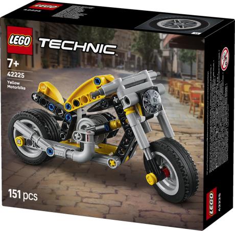 Конструктор LEGO Technic  Жовтий мотоцикл 151 Деталь  (42225) - фото 13