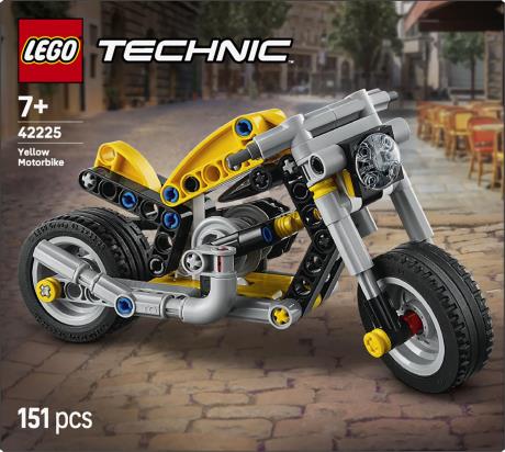 Конструктор LEGO Technic  Жовтий мотоцикл 151 Деталь  (42225) - фото 13