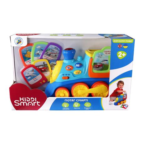Интерактивная игрушка Kiddi Smart Поезд Смарти украинский и английский (4231T-KS) - фото 1