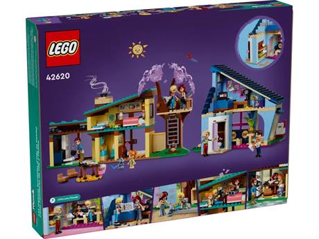 Конструктор LEGO Friends Родинні будинки Оллі й Пейслі 1126 деталей (42620) - фото 0