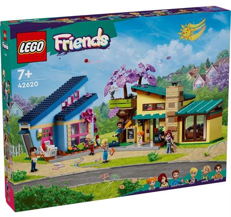 Конструктор LEGO Friends Родинні будинки Оллі й Пейслі 1126 деталей (42620) - фото 0