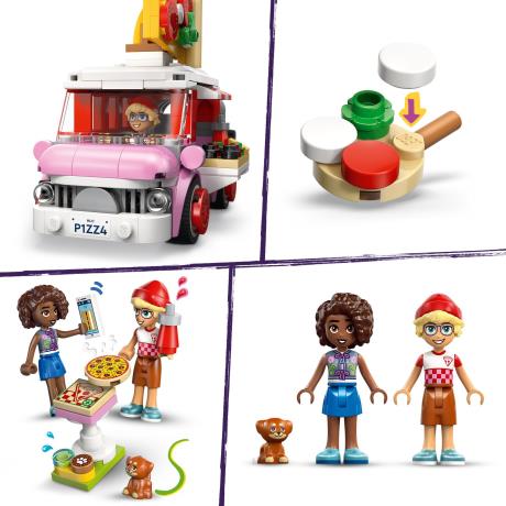 Конструктор LEGO® Friends Грузовик с пиццей Игровой набор, 190 деталей (42694) - фото 3