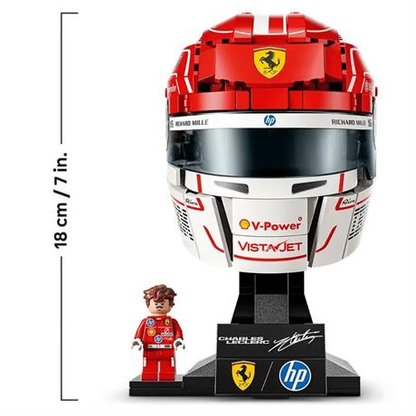 Конструктор LEGO® Editions Шолом Шарля Леклера з команди Scuderia Ferrari HP, 886 деталей  (43014) - фото 3
