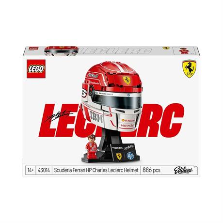 Конструктор LEGO® Editions Шолом Шарля Леклера з команди Scuderia Ferrari HP, 886 деталей  (43014) - фото 4