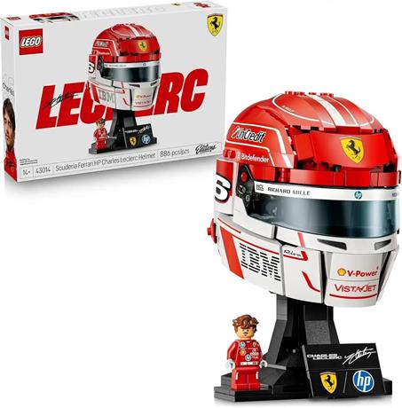 Конструктор LEGO® Editions Шолом Шарля Леклера з команди Scuderia Ferrari HP, 886 деталей  (43014) - фото 0