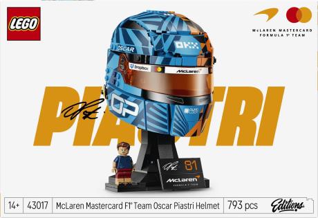 Конструктор LEGO® Editions Шлем Оскара Піастрі з команди McLaren, 793 деталі (43017) - фото 10