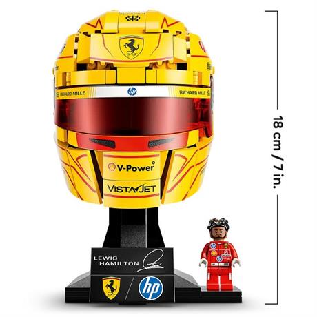 Конструктор LEGO® Editions Шолом Льюїса Гамільтона з команди Scuderia Ferrari HP, 884 деталей  (43022) - фото 3