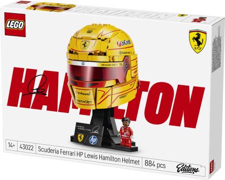 Конструктор LEGO® Editions Шолом Льюїса Гамільтона з команди Scuderia Ferrari HP, 884 деталей  (43022) - фото 7