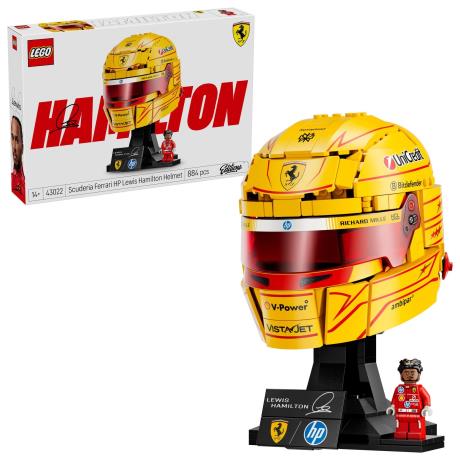 Конструктор LEGO® Editions Шолом Льюїса Гамільтона з команди Scuderia Ferrari HP, 884 деталей  (43022) - фото 7