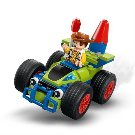 Конструктор LEGO Disney та Pixar Святкування з Історії Іграшок потяг і авто для перегонів 206 деталей (43264) - фото 5