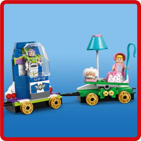 Конструктор LEGO Disney и Pixar Празднование из Истории игрушек поезд и авто для гонки 206 деталей (43264) - фото 11
