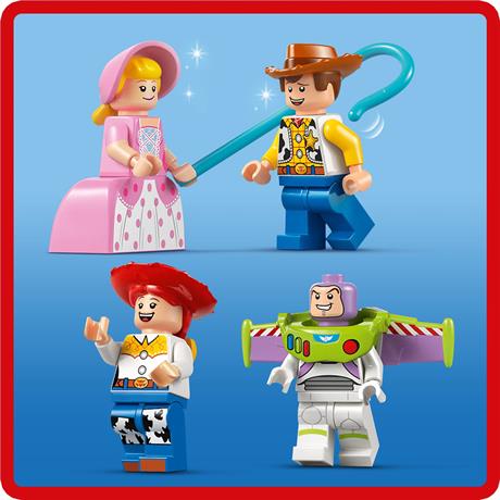 Конструктор LEGO Disney та Pixar Святкування з Історії Іграшок потяг і авто для перегонів 206 деталей (43264) - фото 10