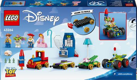 Конструктор LEGO Disney та Pixar Святкування з Історії Іграшок потяг і авто для перегонів 206 деталей (43264) - фото 13