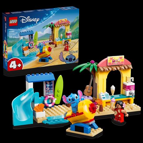 Конструктор LEGO® Disney Веселощі на пляжі з Ліло і Стічем, 113 деталей (43280) - фото 1
