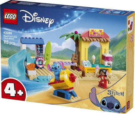 Конструктор LEGO® Disney Веселощі на пляжі з Ліло і Стічем, 113 деталей (43280) - фото 10