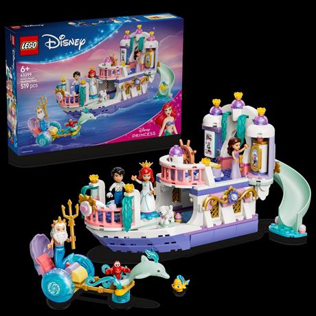 Конструктор LEGO® Disney Принцеса Королівський весільний човен Аріель, 519 деталей (43299) - фото 1