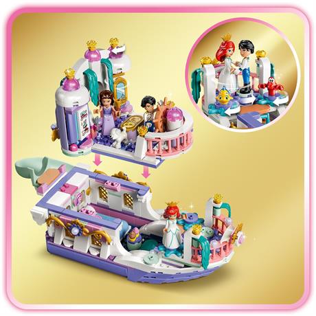 Конструктор LEGO® Disney Принцеса Королівський весільний човен Аріель, 519 деталей (43299) - фото 3