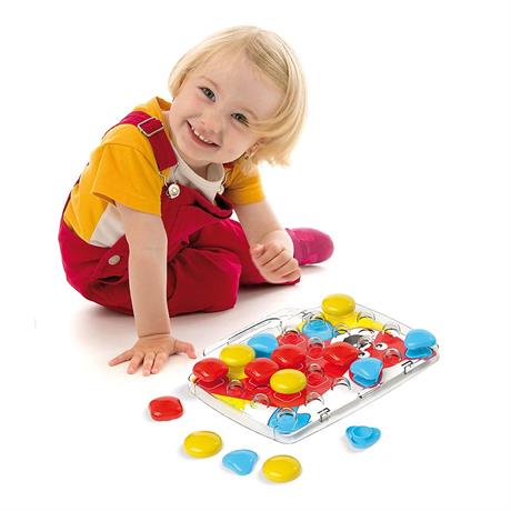Дитяча мозаїка Quercetti Pixel Baby 30 фішок та дошка-кейс (4401-Q) - фото 3