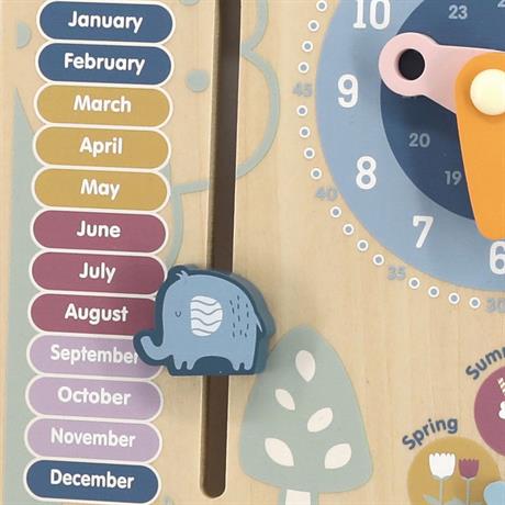 Деревянный календарь PolarB с часами, на английском языке (44056) - фото 4
