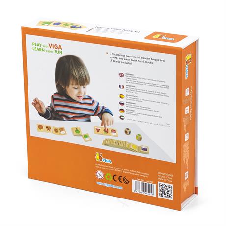 Деревянный пазл-игра Viga Toys Изучаем цвета (44505) - фото 5