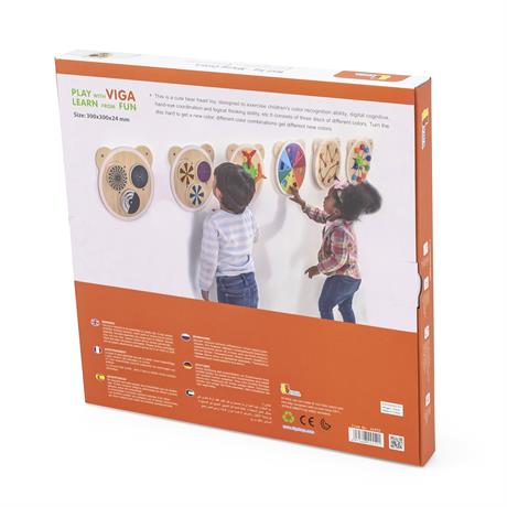 Бизиборд Viga Toys Цветные узоры (44552FSC) - фото 3