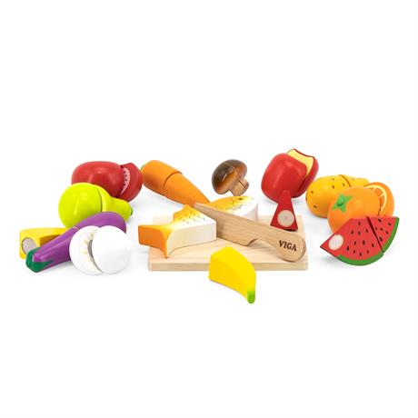 Іграшкові продукти Viga Toys Нарізана їжа з дерева (44579) - фото 2