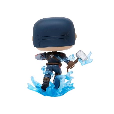 Фігурка Funko Pop! Месники Фінал Капітан Америка з мйольніром 10 см (45137) - фото 4