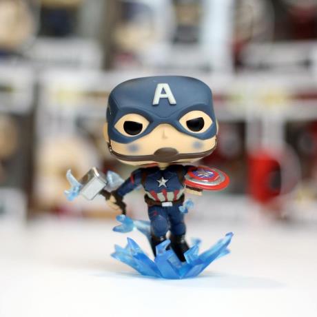 Фігурка Funko Pop! Месники Фінал Капітан Америка з мйольніром 10 см (45137) - фото 5