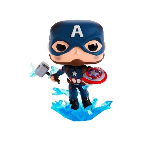 Фігурка Funko Pop! Месники Фінал Капітан Америка з мйольніром 10 см (45137) - фото 2