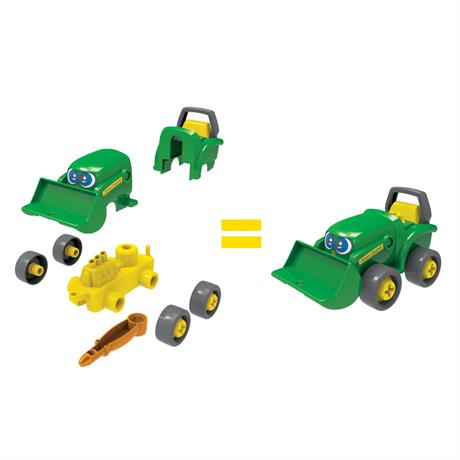 Ігровий набір-конструктор John Deere Kids Трактор із ковшем і причепом (47209) - фото 2