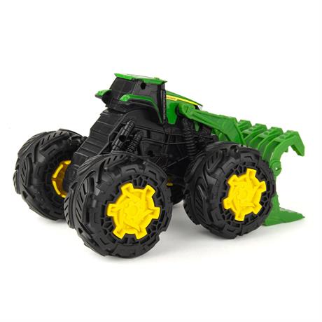 Машинка Трактор John Deere Kids Monster Treads с ковшом и большими колесами (47327) - фото 3