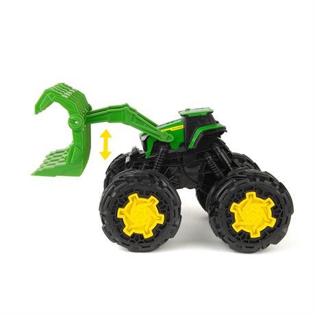 Машинка Трактор John Deere Kids Monster Treads з ковшем і великими колесами (47327) - фото 4